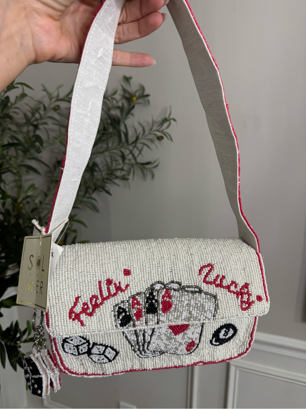 Beaded Feeling Lucky Shoulder bag